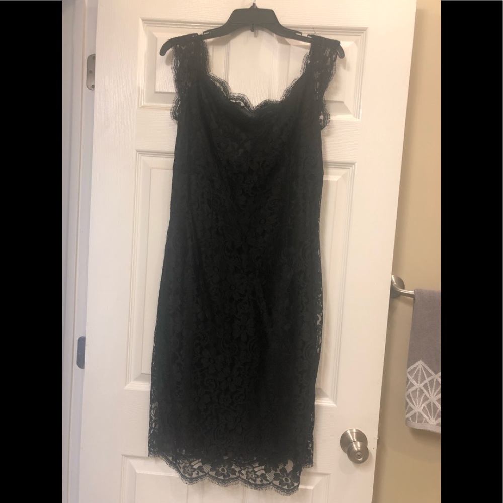 Black Lace Lauren Ralph Lauren Dress